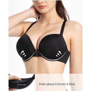 4 Pack 2 Cup Super Push Up Racerback Bras Women’s 34B